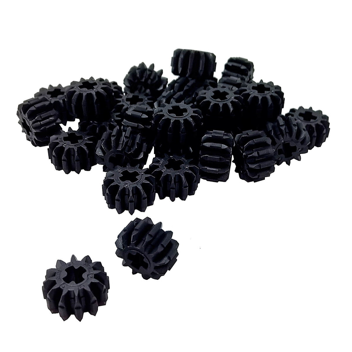 Black LEGO® Technic 32270 12 Tooth Double Bevel Gears