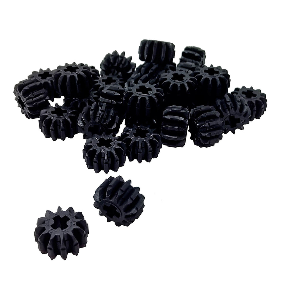 Black LEGO® Technic 32270 12 Tooth Double Bevel Gears