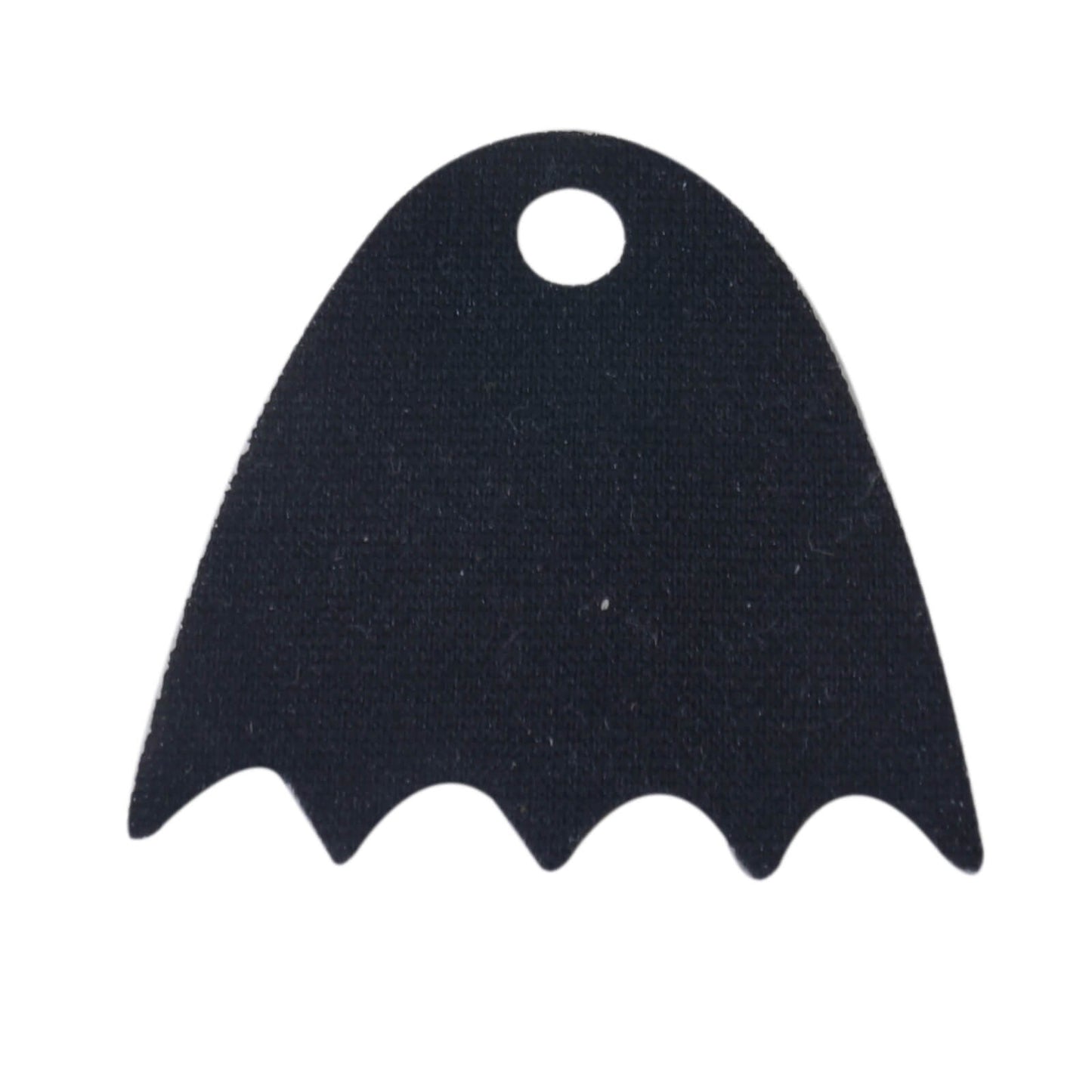 black mini doll cape short scalloped cloth LEGO piece