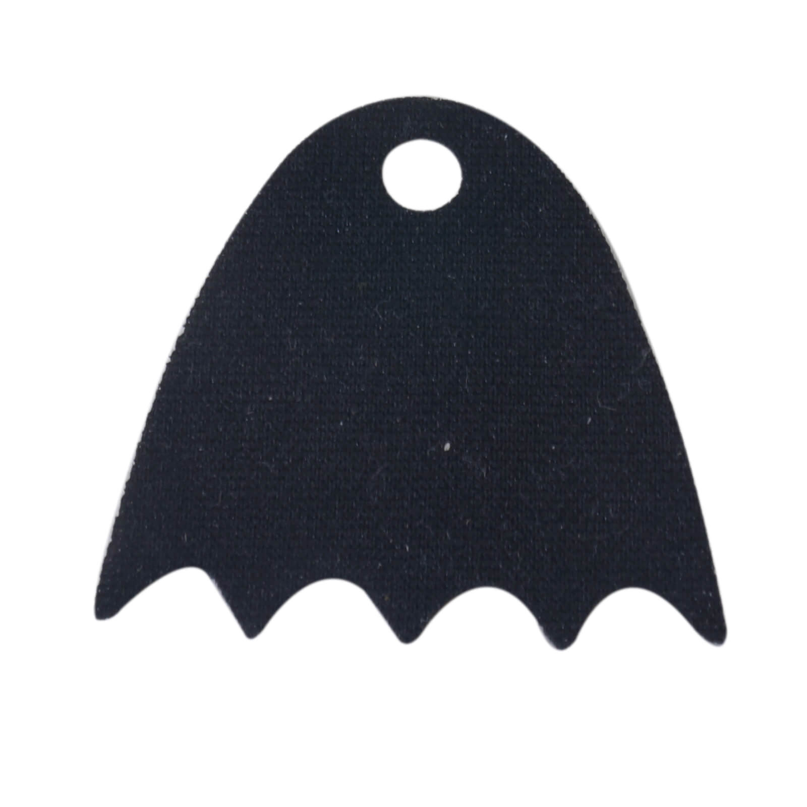 black mini doll cape short scalloped cloth LEGO piece