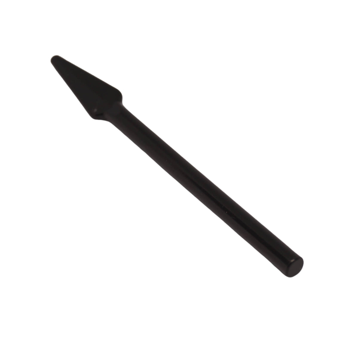black minifigure pike spear weapon with flat handle end accessory piece
