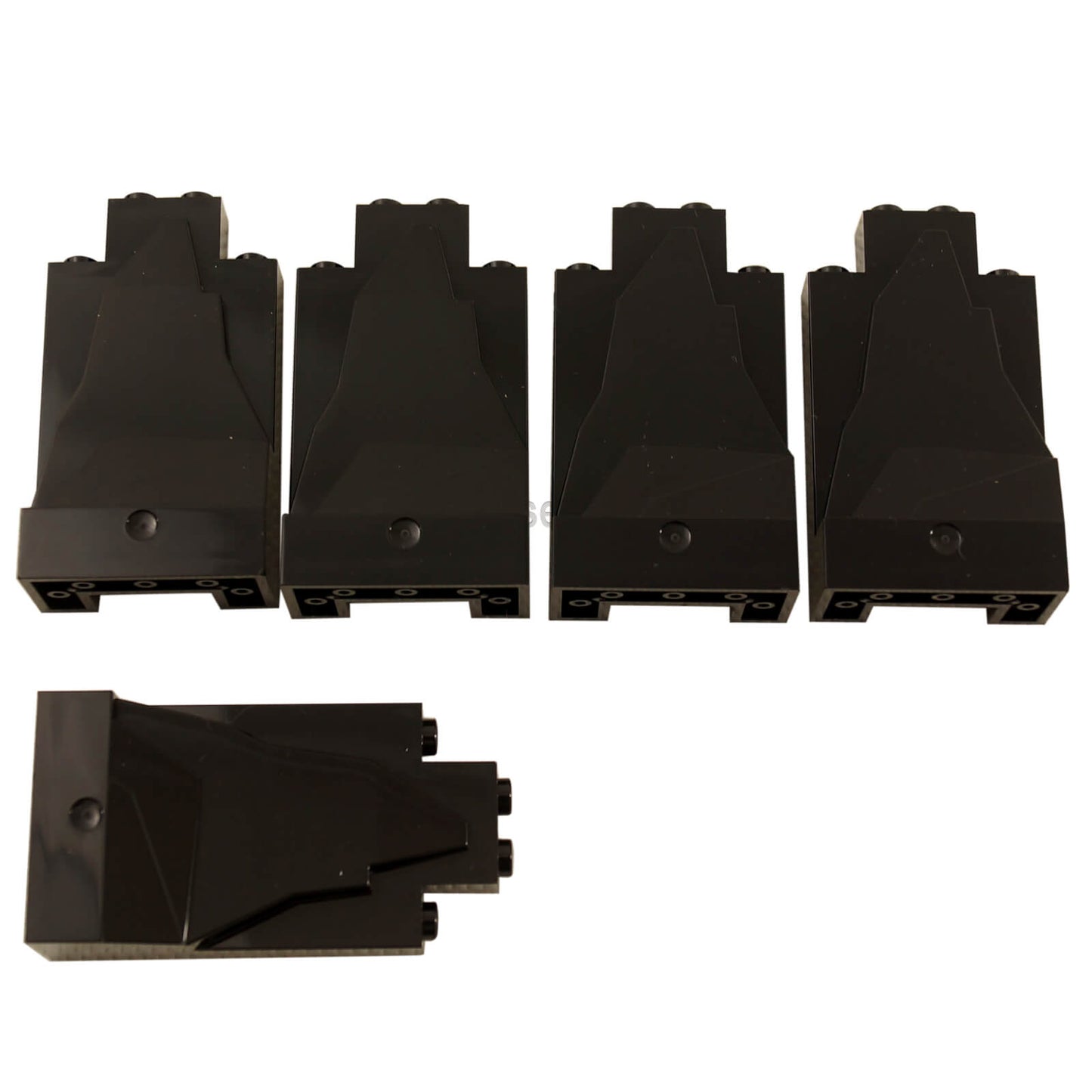 Black rock panel 2 x 4 x 6 for LEGO® terrain, rock formations, and landscape builds
