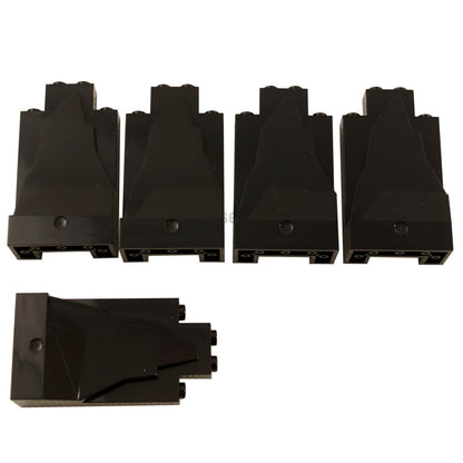 Black rock panel 2 x 4 x 6 for LEGO® terrain, rock formations, and landscape builds
