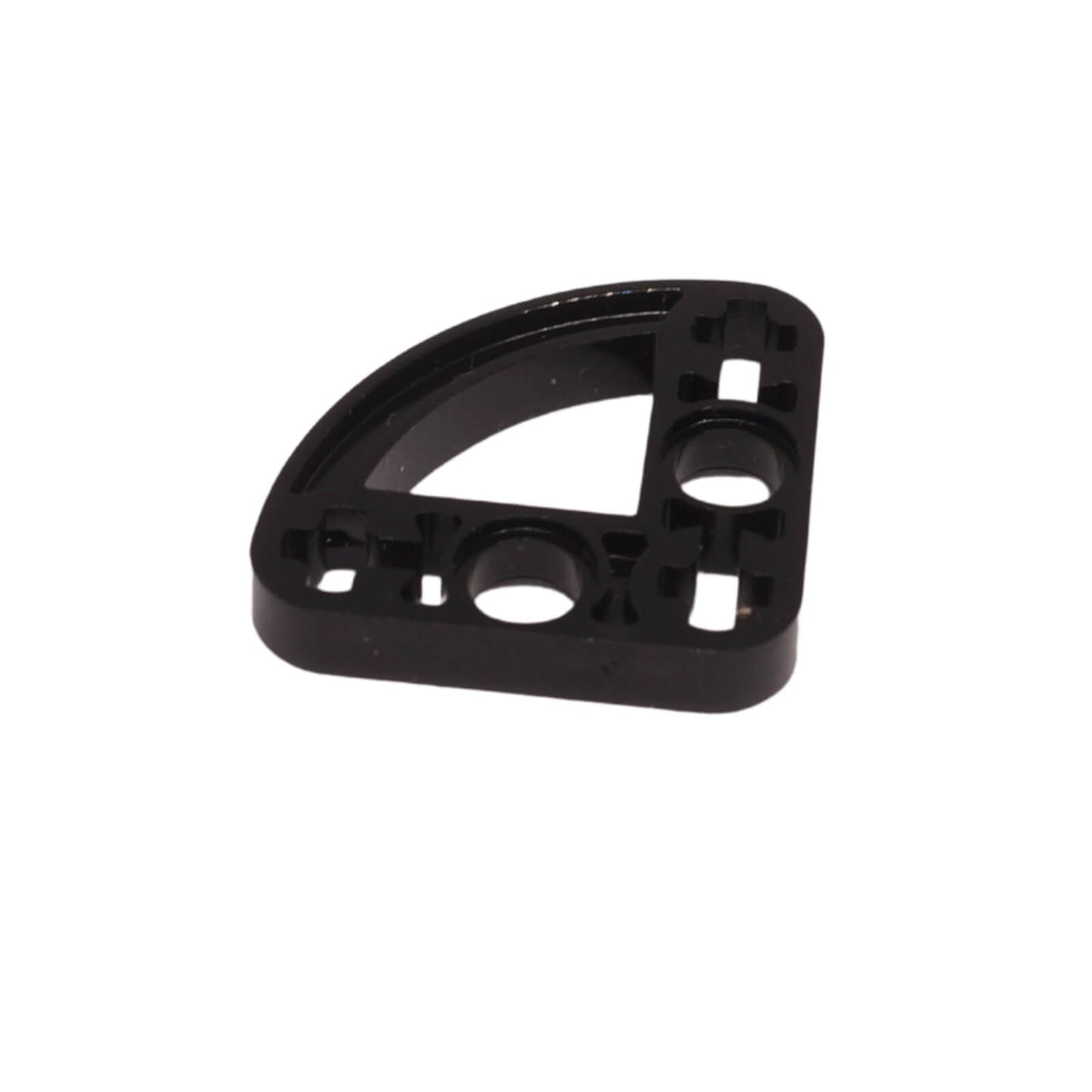 Black Technic liftarm modified L-shape quarter ellipse thin 3 x 3 (32284) for curved frames and builds

