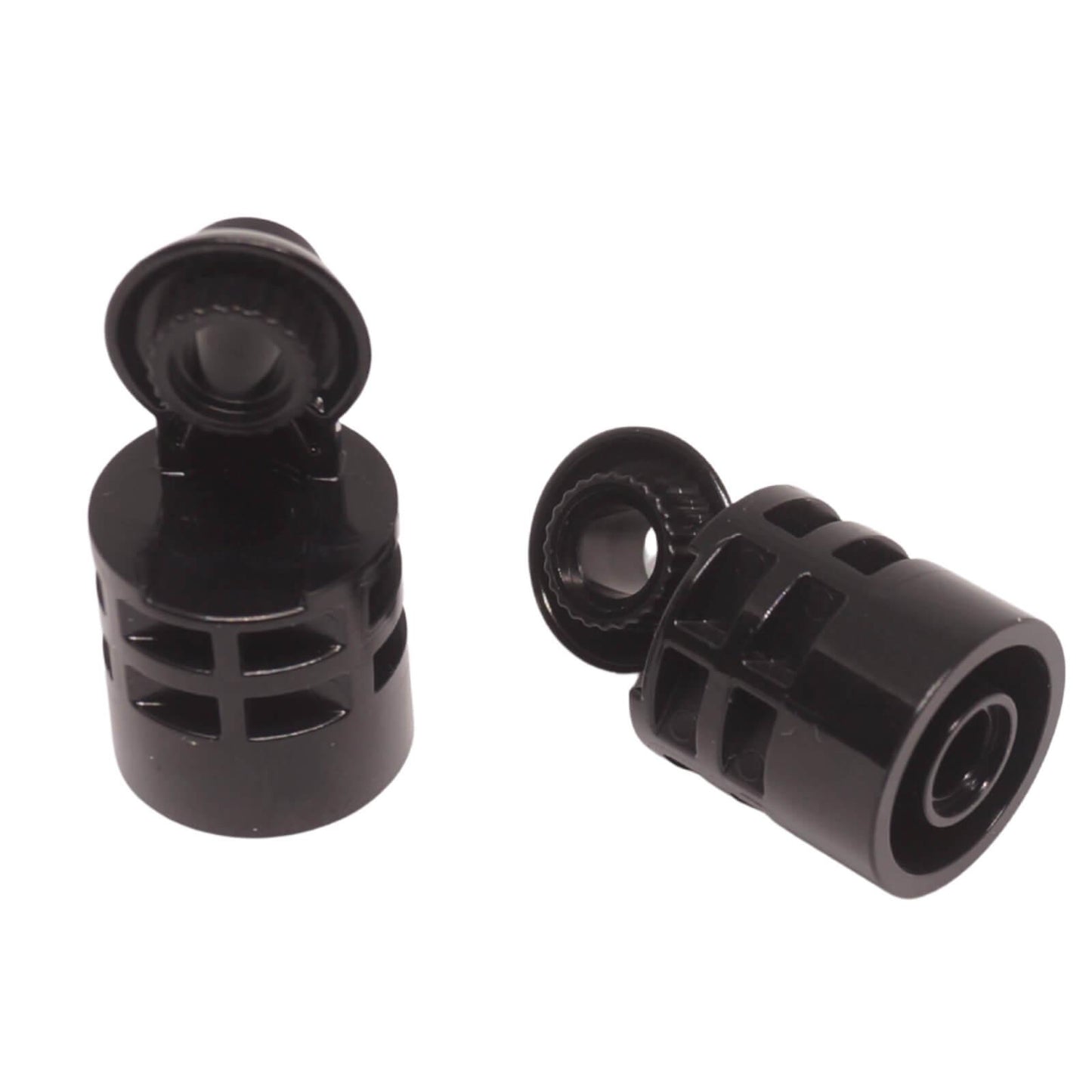 Negro cilindro de unión de rotación Technic de 1994 con orificio para pasador y mitad de bola de unión de rotación para construcciones mecánicas LEGO®
