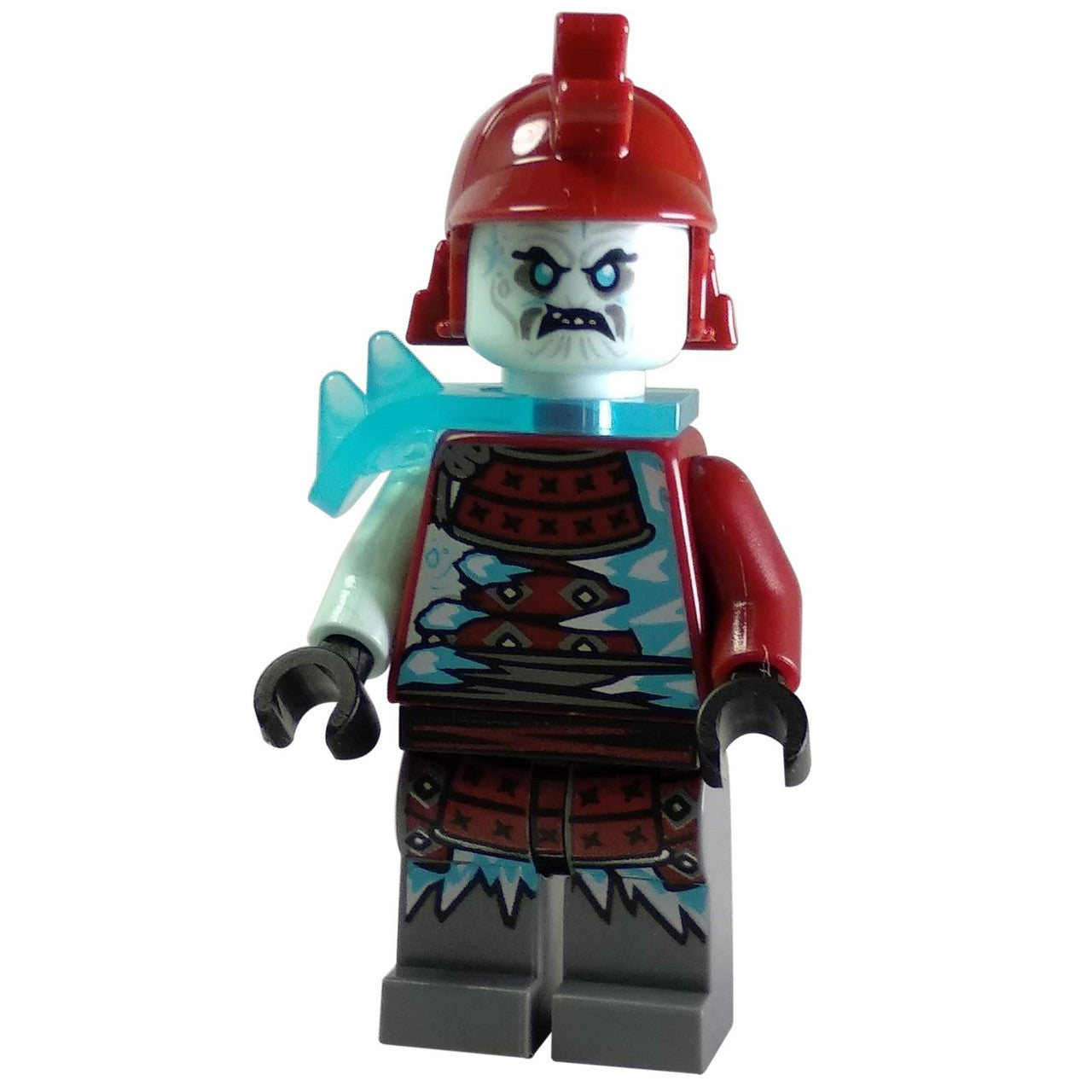 LEGO® NINJAGO Blizzard Archer Minifigure njo0524 with dark red armour and translucent blue shoulder armour