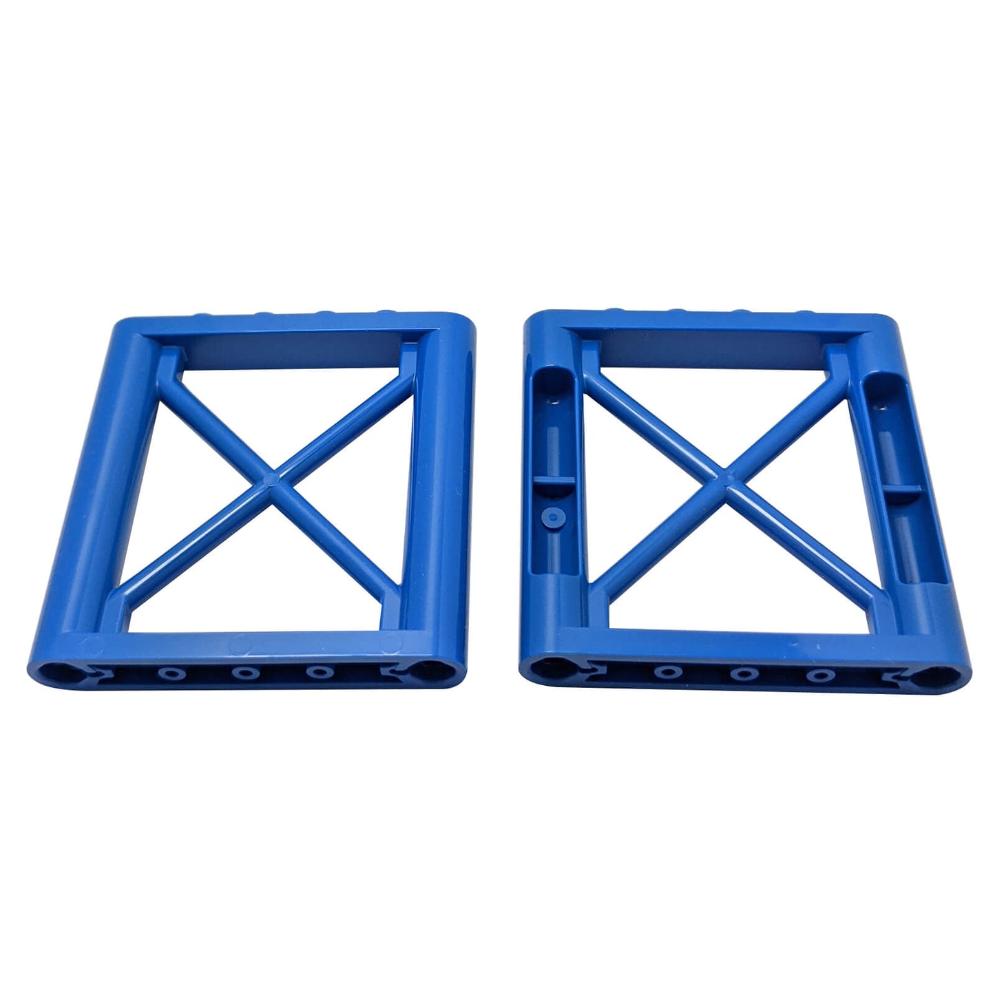 Blauw 1 x 6 x 5 rechthoekige ligger steunstuk met open frame ontwerp (64448)
