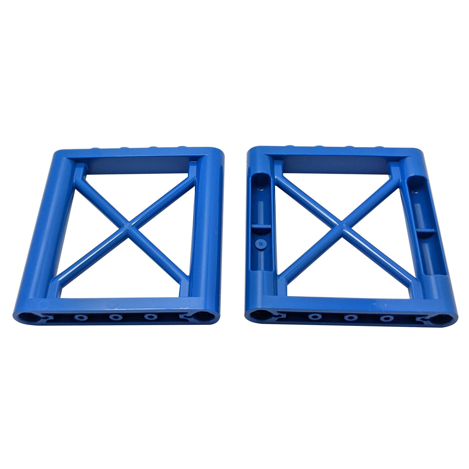 Blauw 1 x 6 x 5 rechthoekige ligger steunstuk met open frame ontwerp (64448)
