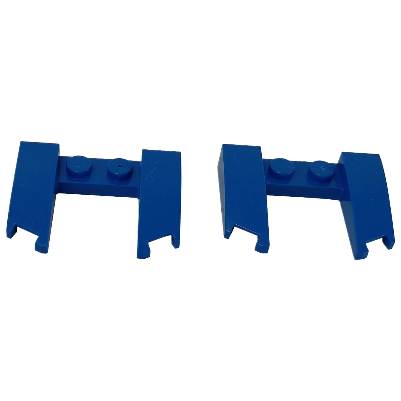 Blue wedge 3 x 4 x 2/3 cutout piece for LEGO® building angles, slopes, and structural details
