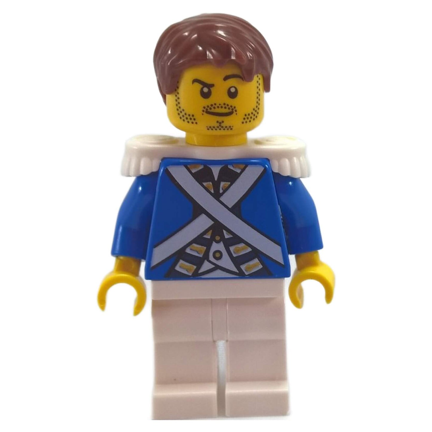 LEGO® Bluecoat Sergeant 2 with stubble minifigure pi151 from The Brick Bounty