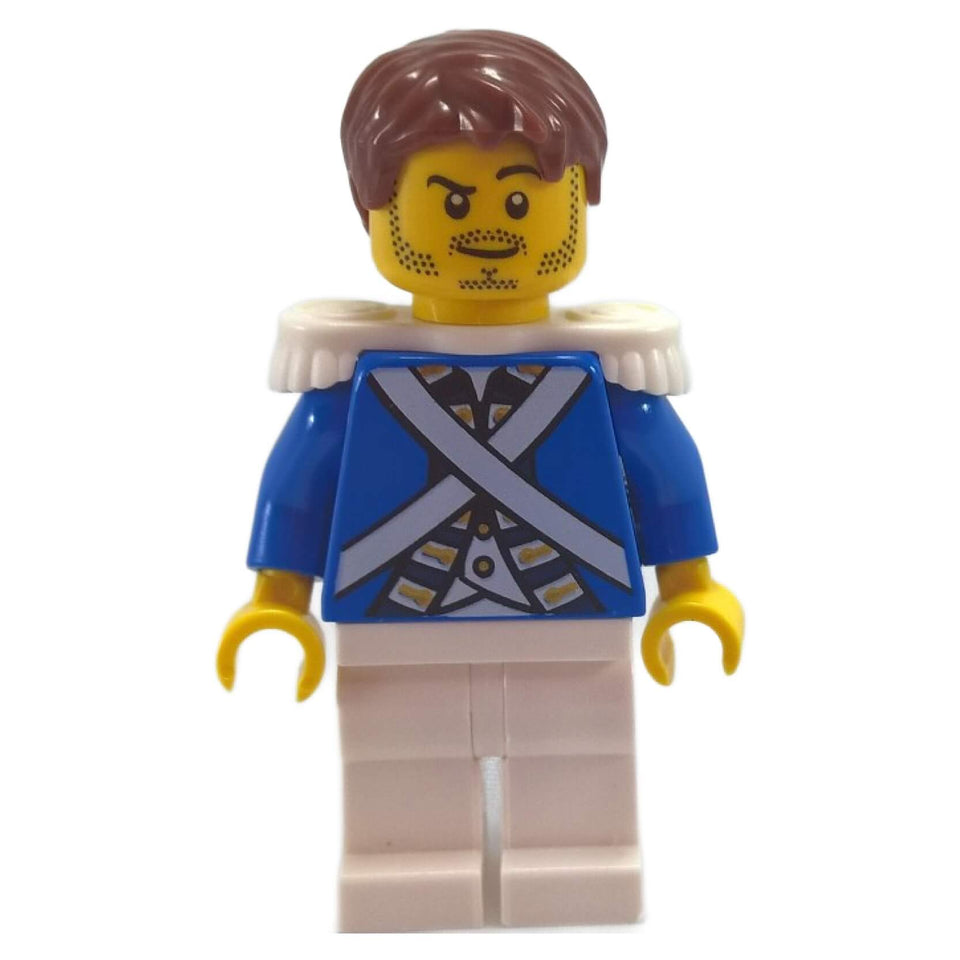 LEGO® Bluecoat Sergeant 2 with stubble minifigure pi151 from The Brick Bounty