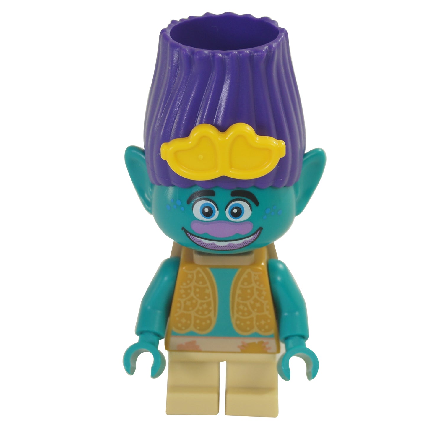 LEGO® Trolls Branch minifigure twt007 purple hair yellow sunglasses teal skin