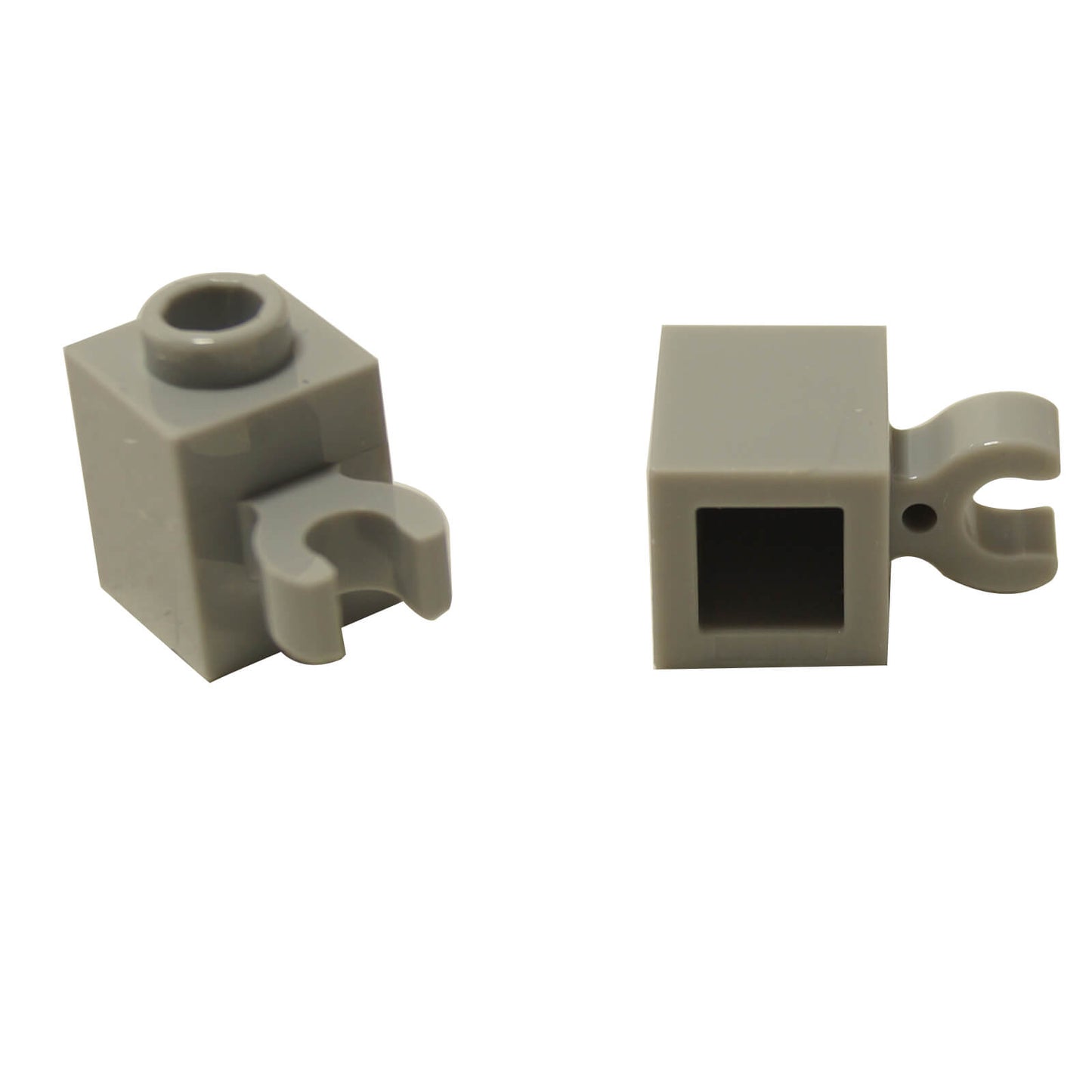 LEGO modified 1x1 brick with vertical clip 60475 light bluish gray
