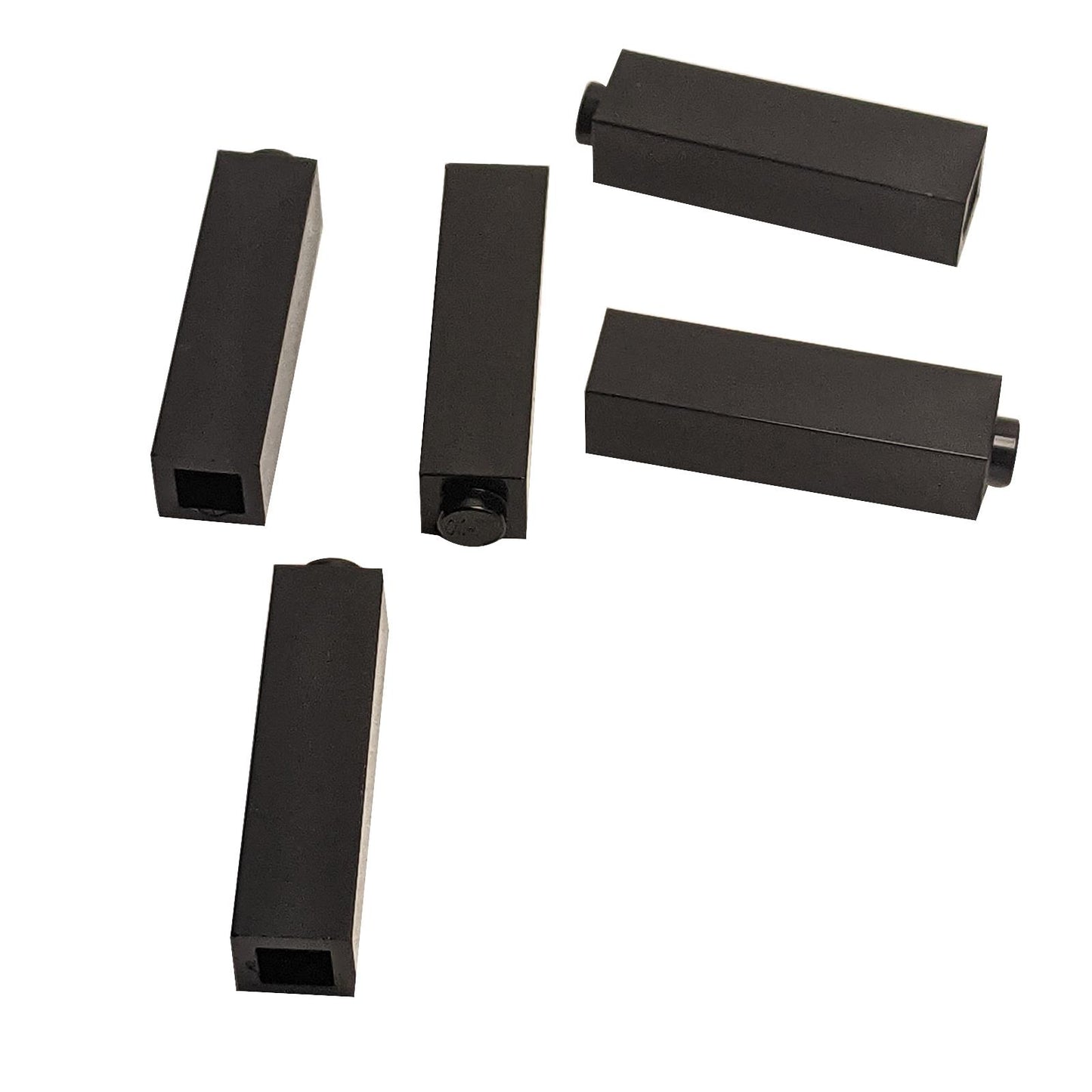 LEGO® brick 1 x 1 x 3 (part 14716) in black, a tall building brick commonly used for walls, pillars, structural supports, and detailed LEGO® MOC builds
