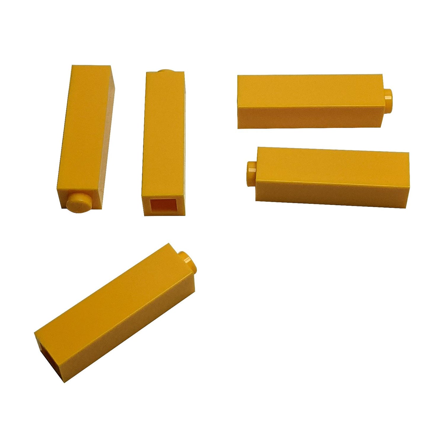 LEGO Stein 1x1x3, Hellorange, verschiedene Ansichten von Teil 14716.