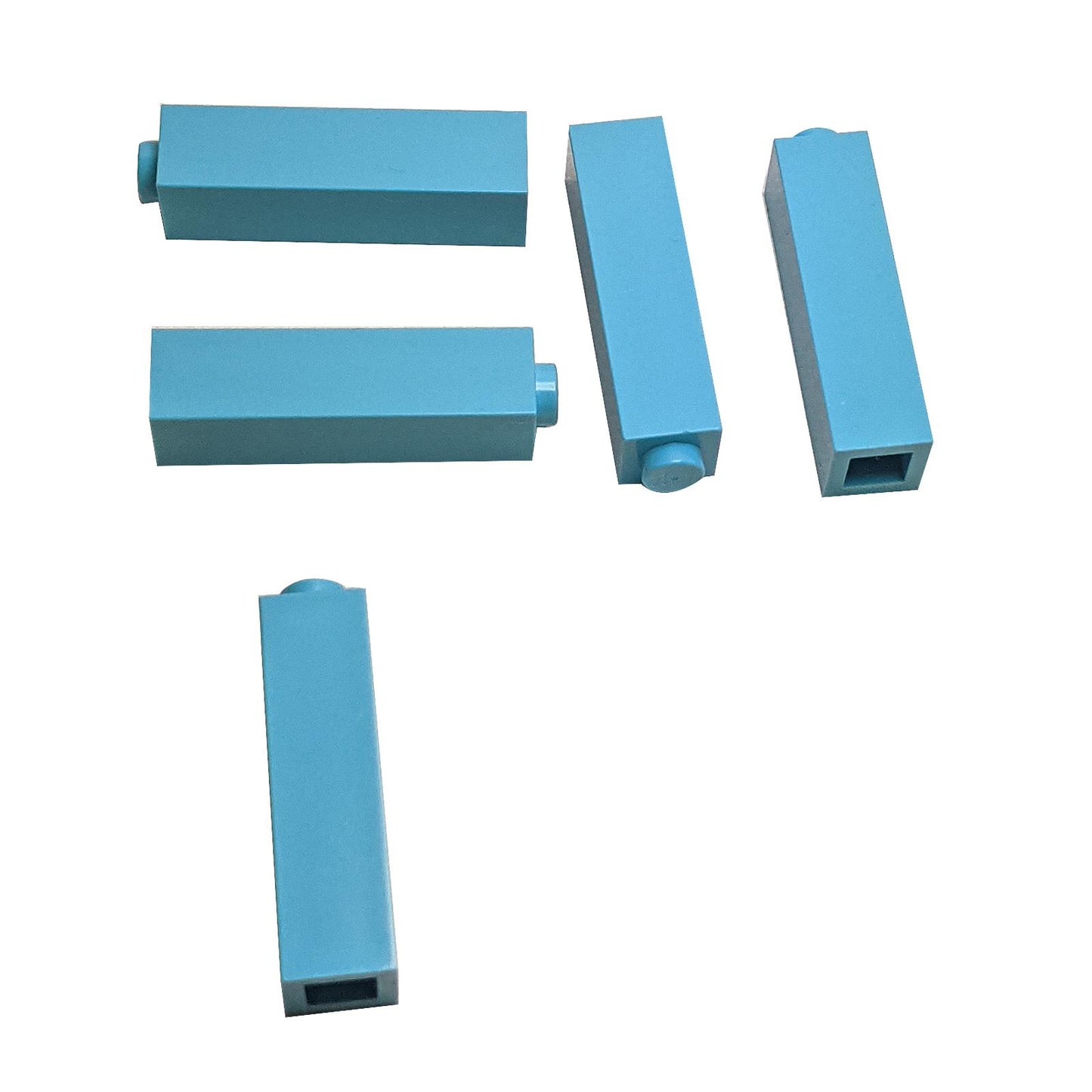 LEGO® brick 1 x 1 x 3 (part 14716) in medium azure, a tall building brick used for vertical structures, decorative walls, pillars, and colorful LEGO® MOC builds

