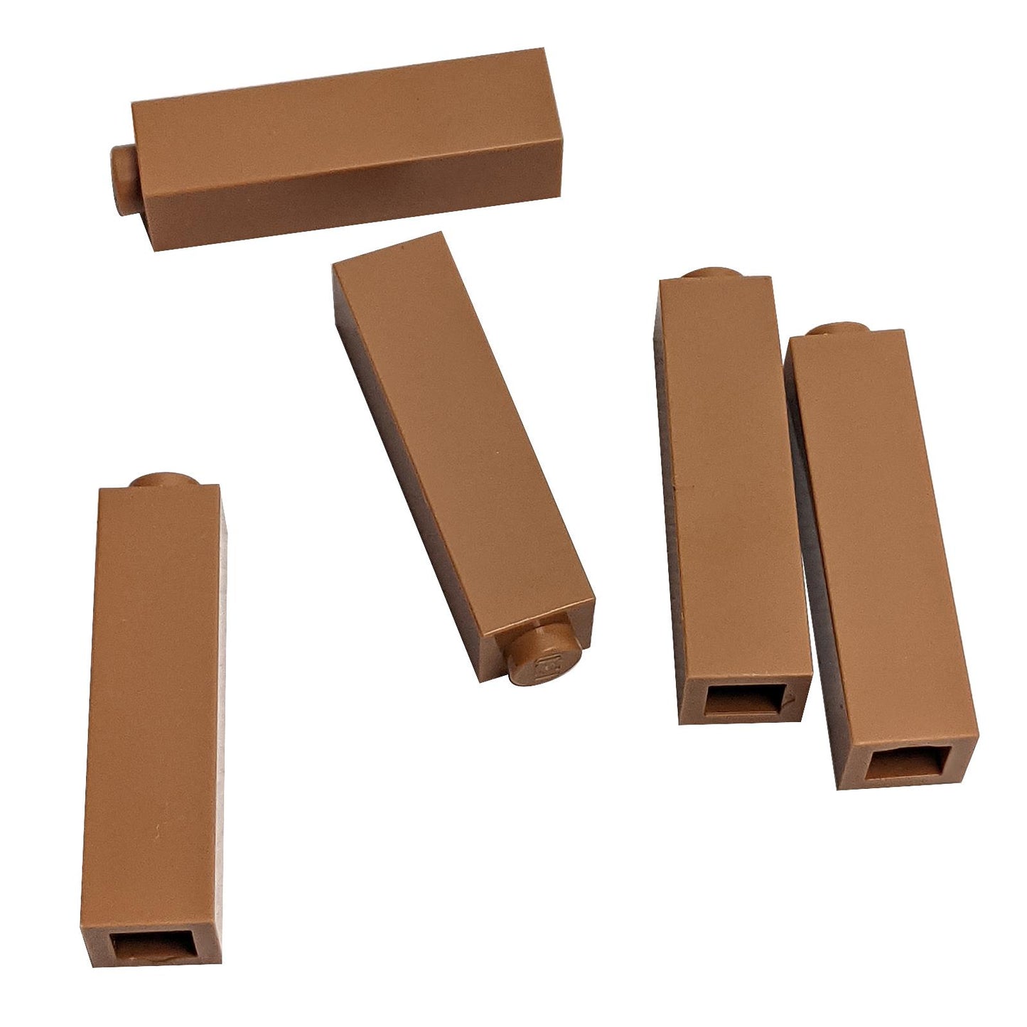 LEGO® brick 1 x 1 x 3 (part 14716) in medium nougat, a tall building brick often used for walls, pillars, and detailed LEGO® MOC architectural builds

