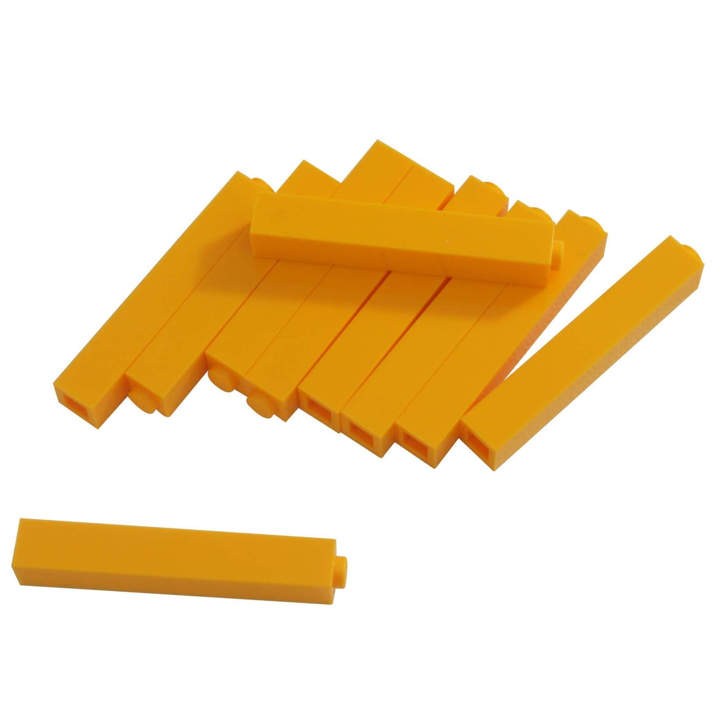 LEGO® 1 x 1 x 5 tiili kiinteällä nupilla 2453b kirkkaassa vaaleanoranssissa, korkea pystysuora rakennusosa
