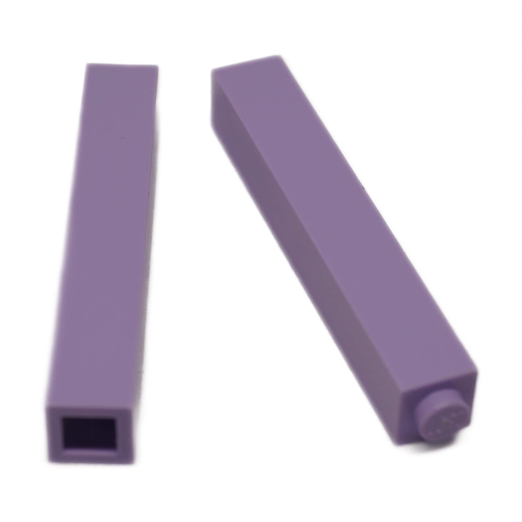 LEGO® ladrillo 1 x 1 x 5 con perno sólido 2453b en lavanda, pieza de construcción vertical alta
