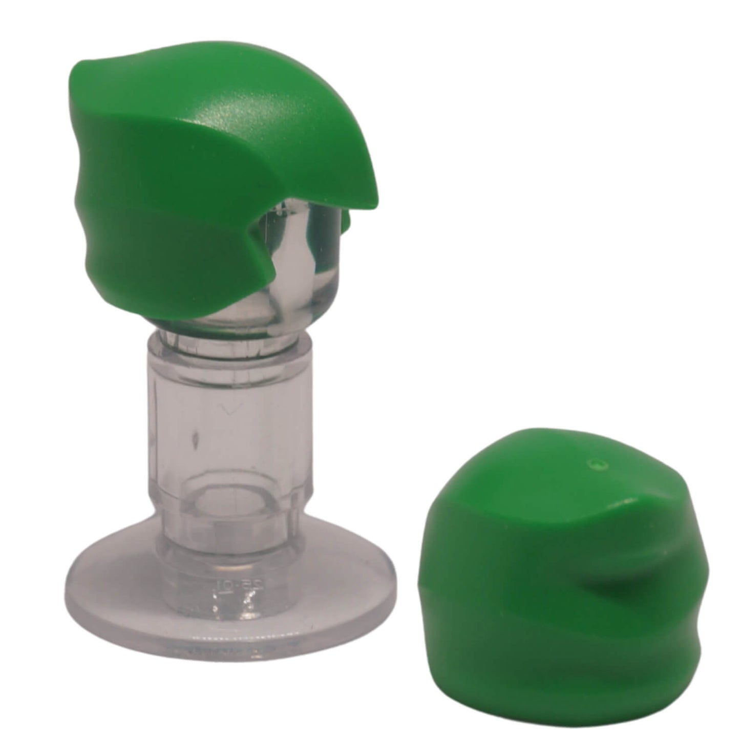 Cappuccio ninja liscio di colore verde brillante per minifigure
