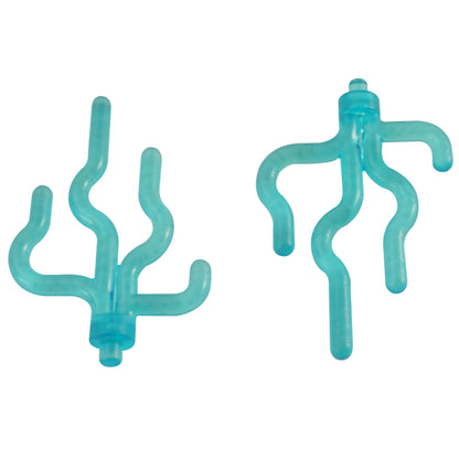 Bright light blue plant sea grass seaweed element for LEGO® underwater scenes, landscapes, and nature builds
