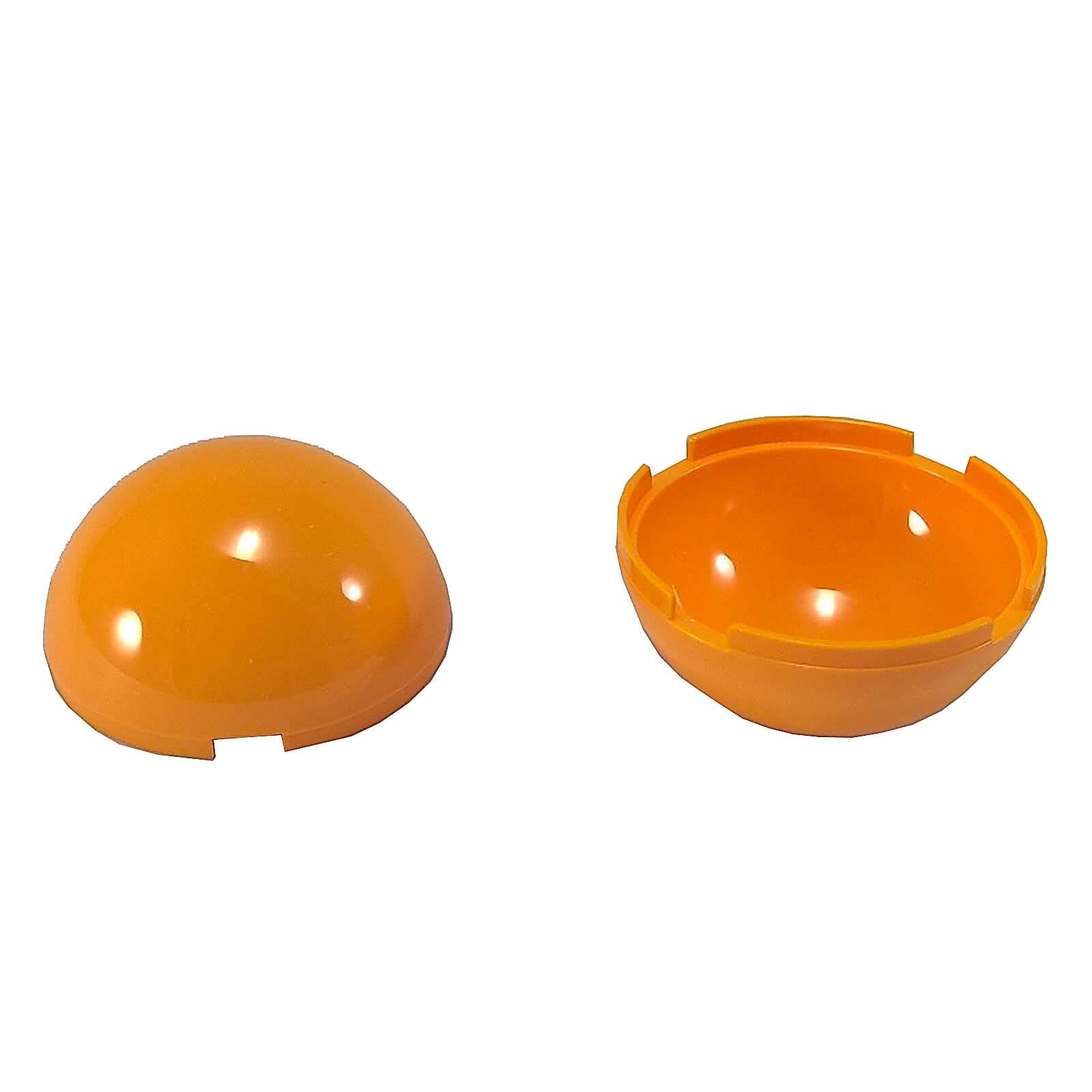 Hemisferio cilíndrico naranja claro 4 x 4 (86500) para cúpulas, techos redondeados y construcciones de curvas suaves LEGO®
