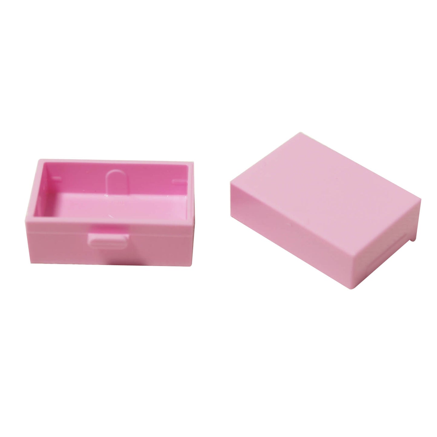 Bright pink cupboard container element measuring 2 x 3 with front drawer, storage-style piece for interior and furniture builds
