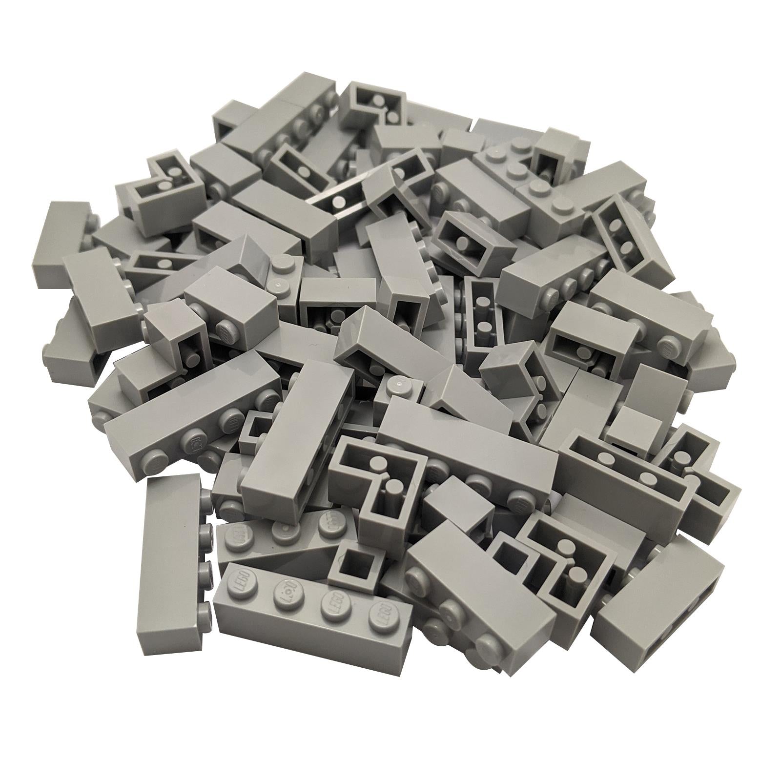 Alla rinfusa LEGO® mattoncini grigio azzurro chiaro 100 pezzi da 1x1 a 1x4 mix con mattoncini angolari