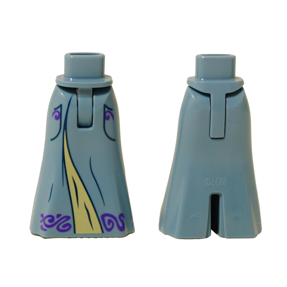 LEGO® mini-nuken hame, jossa on filigraanikuosi ja vaaleanruskea sisennys, painettu alaosa Friends mini-nukeille