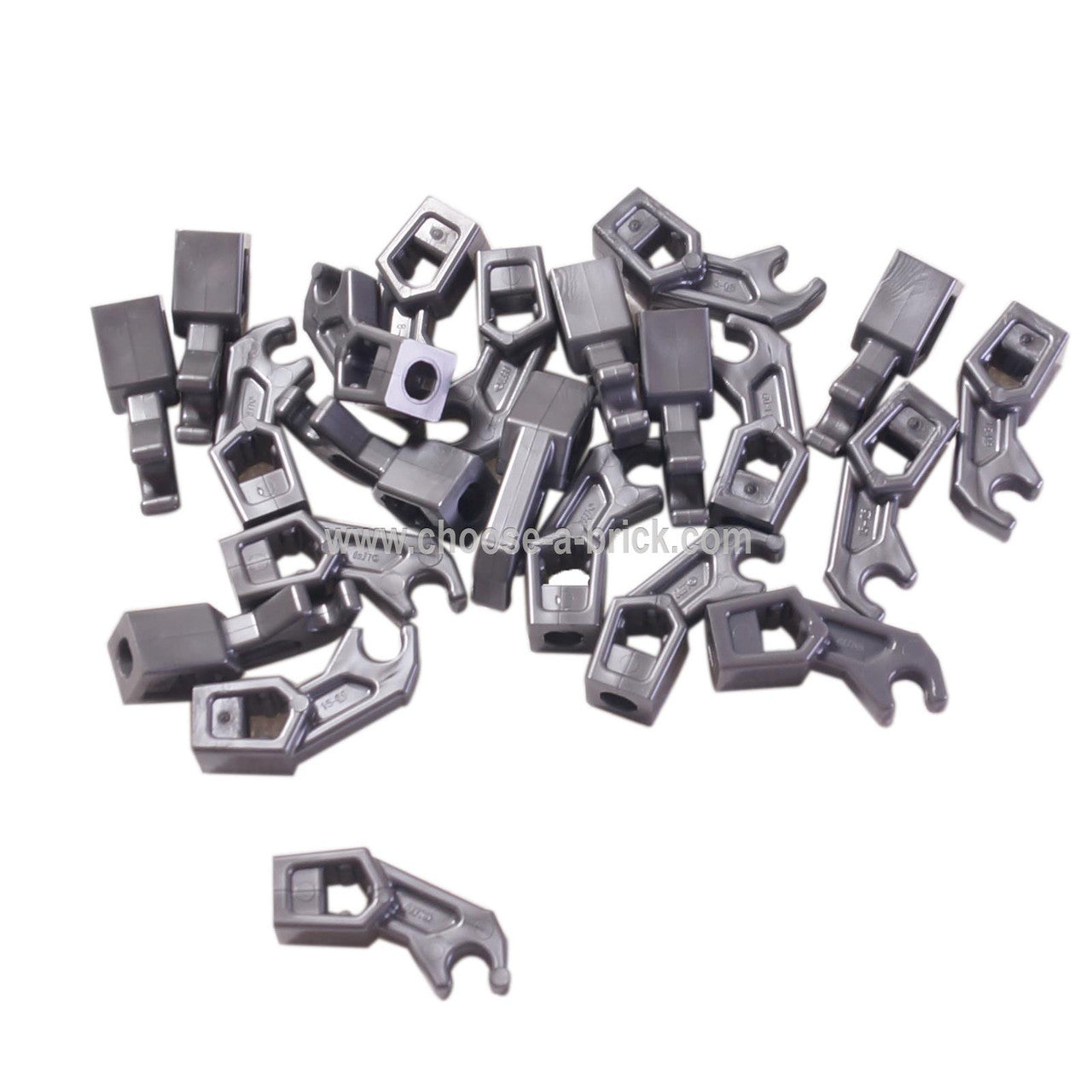Pièce LEGO bras mécanique, Exo-Force / Bionicle, support épais - Olive Verte