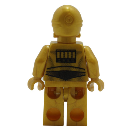 LEGO Star Wars C-3PO minifigure pearl gold sw0161a back profile