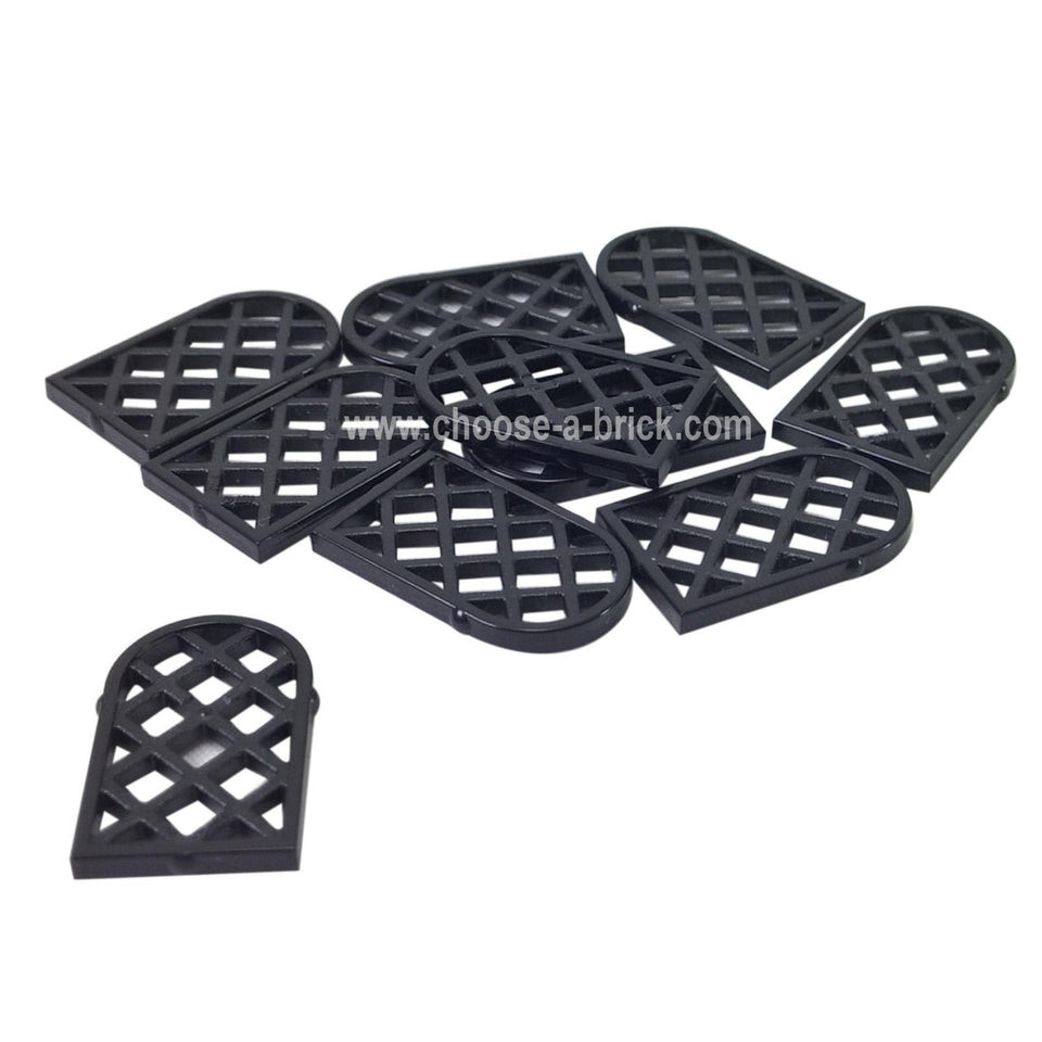 Pane for Window 1 x 2 x 2 2/3 Lattice Diamond with Rounded Top