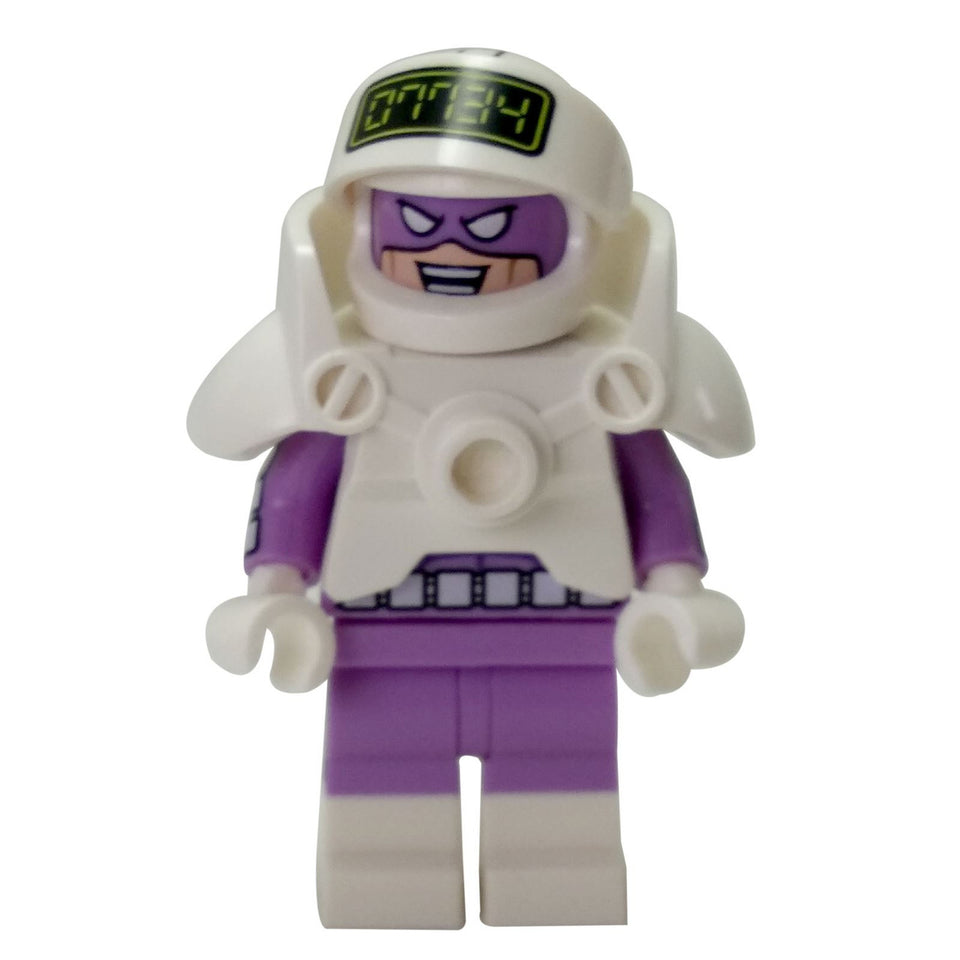 LEGO Calculator minifigure coltlbm18 in white and purple suit.