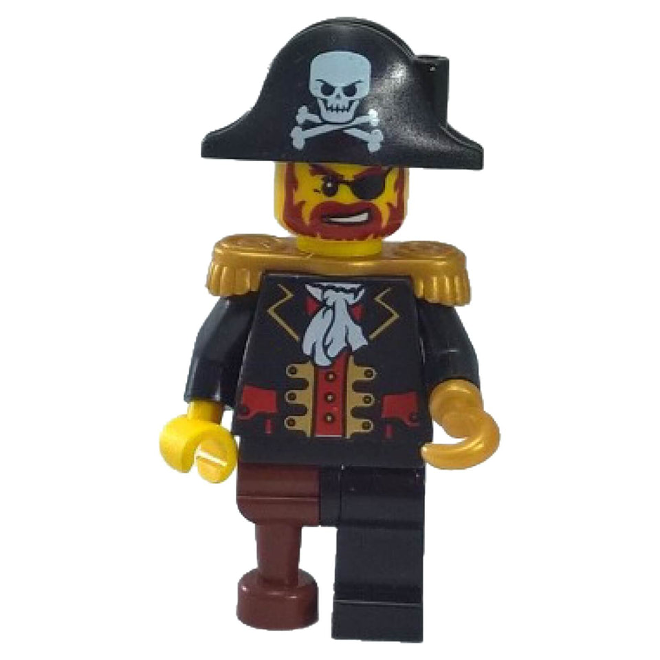 LEGO Captain Brickbeard Pirate Captain Minifigure with Gold Hook pi081