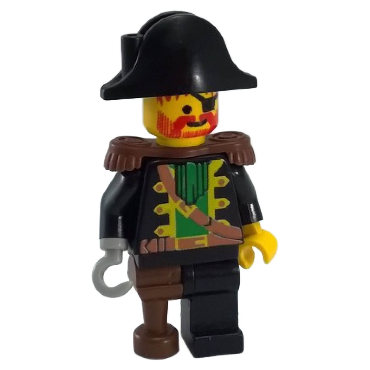 LEGO Captain Rood Baard met Piratenhoed met Skedel - pi055