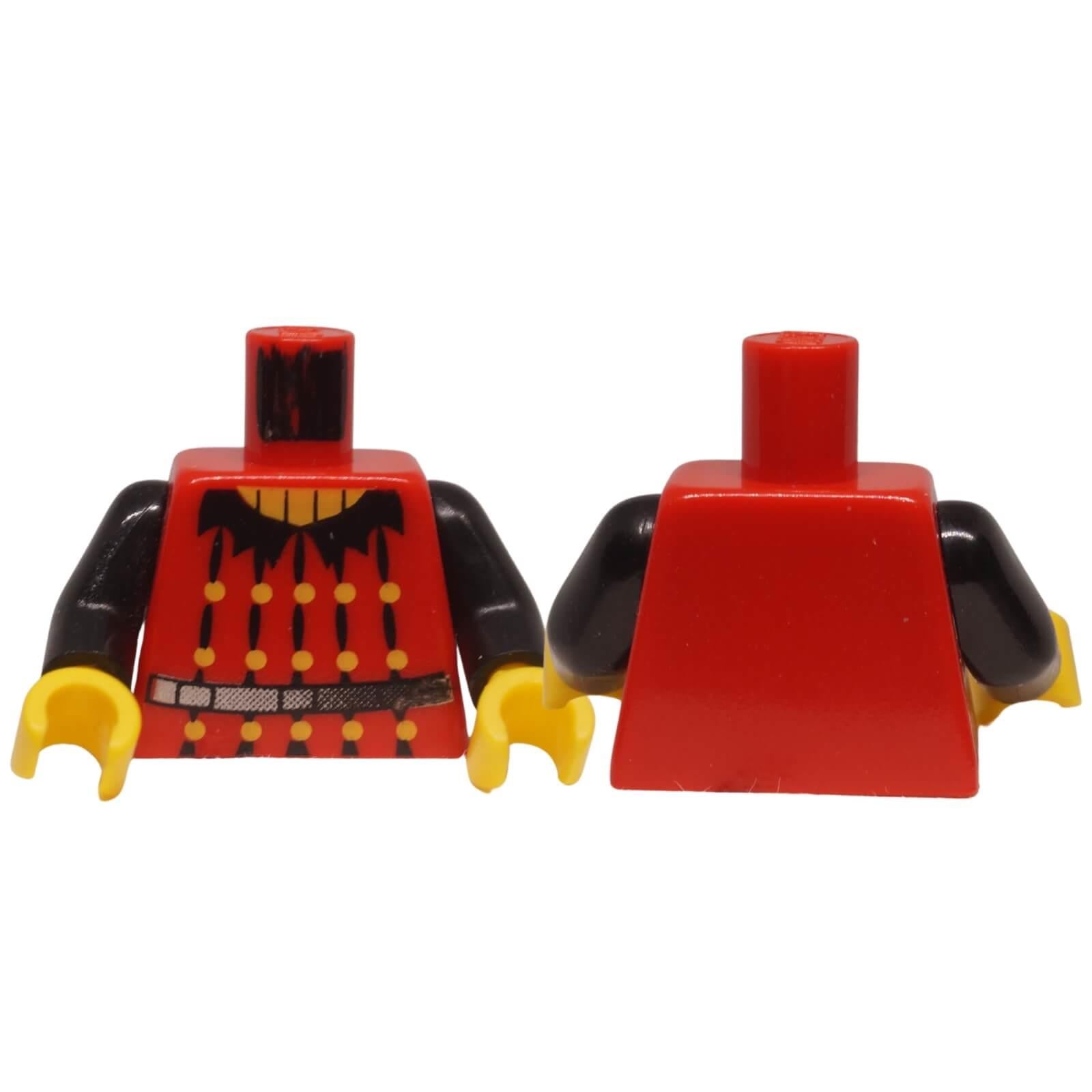 LEGO® Castle Bat Lord tunic torso with black sleeves and gold details