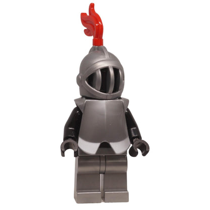 LEGO Castle Knight Statue minifigure bdp236 with metallic armour and red plume
