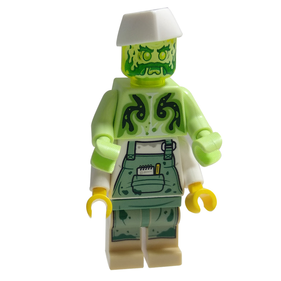 LEGO Hidden Side Chef Enzo possessed minifigure hs057 green ghost head