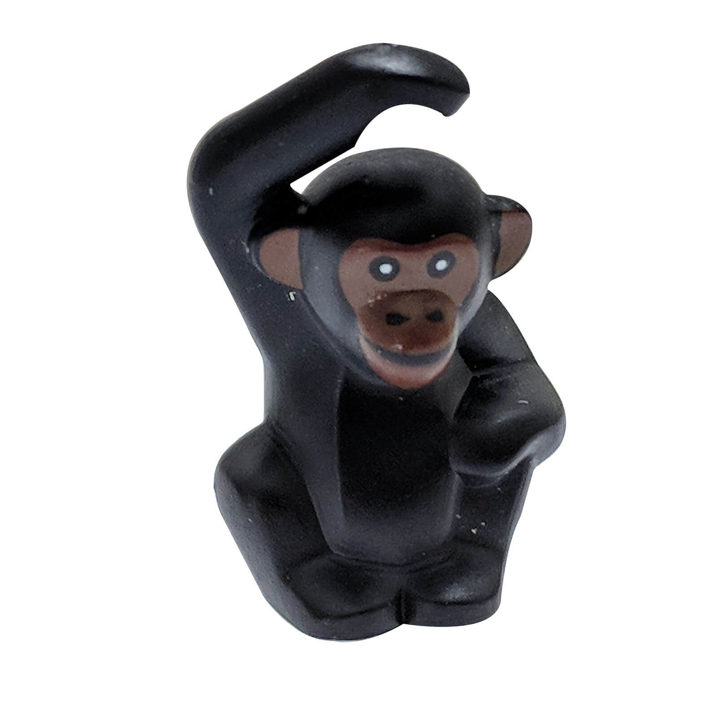 LEGO chimpanzee animal figure black reddish brown face 95327pb02
