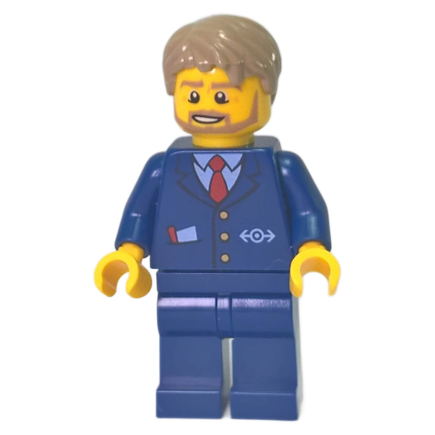 LEGO City bus driver minifigure cty0787 in dark blue suit
