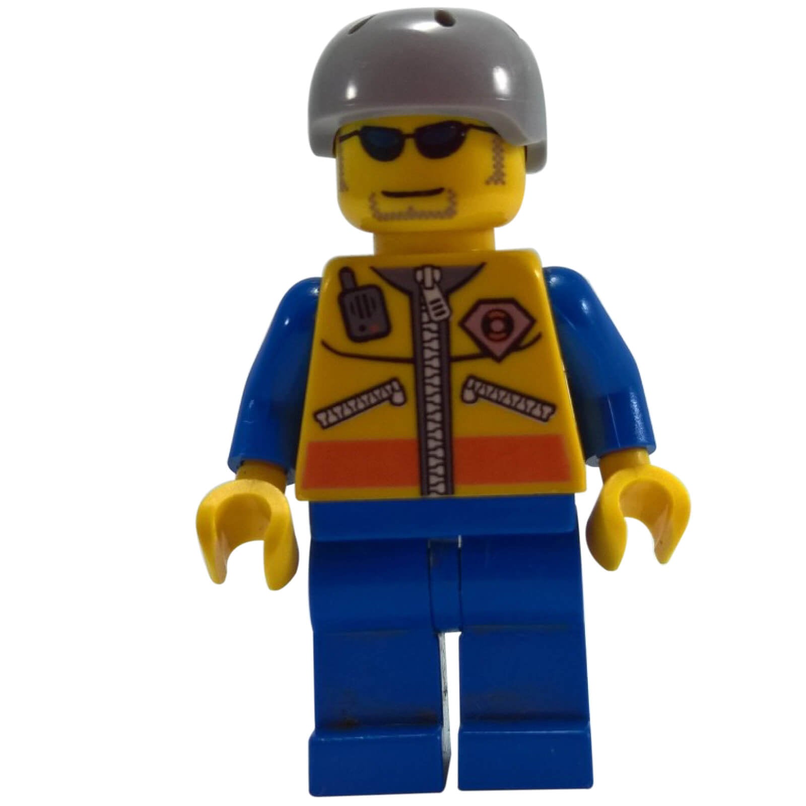 LEGO coast guard minifigure yellow jacket sunglasses helmet cty0243