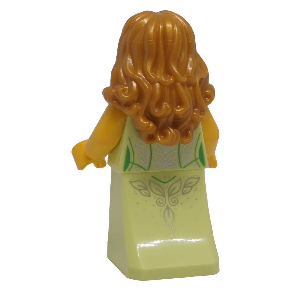 LEGO® Unicorn Elf col484 Series 29 back view showing long wavy hair and dress printing