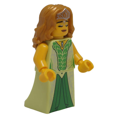 LEGO® Unicorn Elf col484 Series 29 angled front view with closed-eye expression