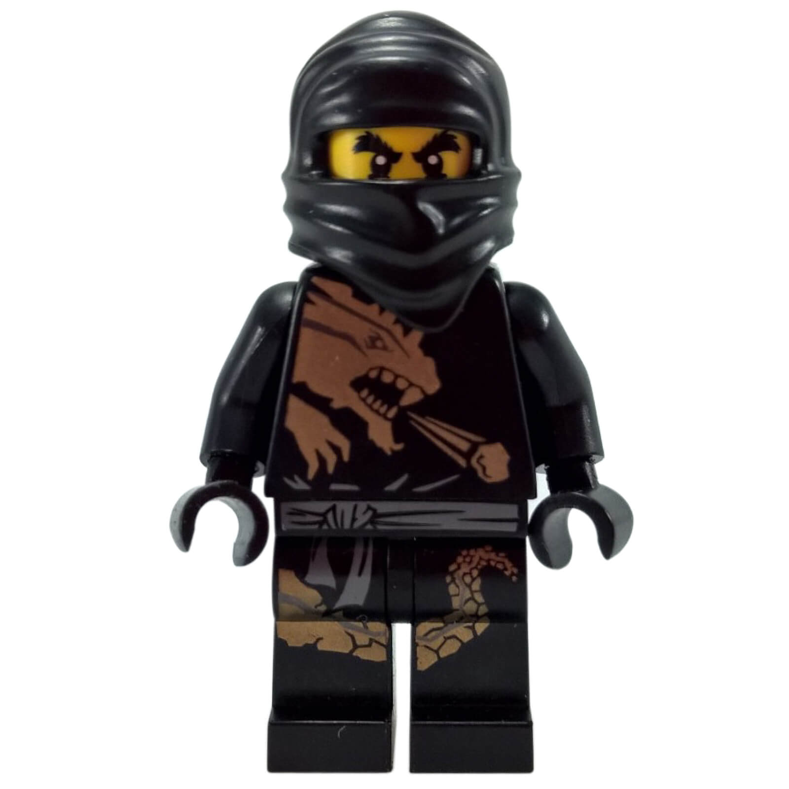 LEGO® NINJAGO Cole DX minifigure njo0015 in black Dragon Suit with gold printing