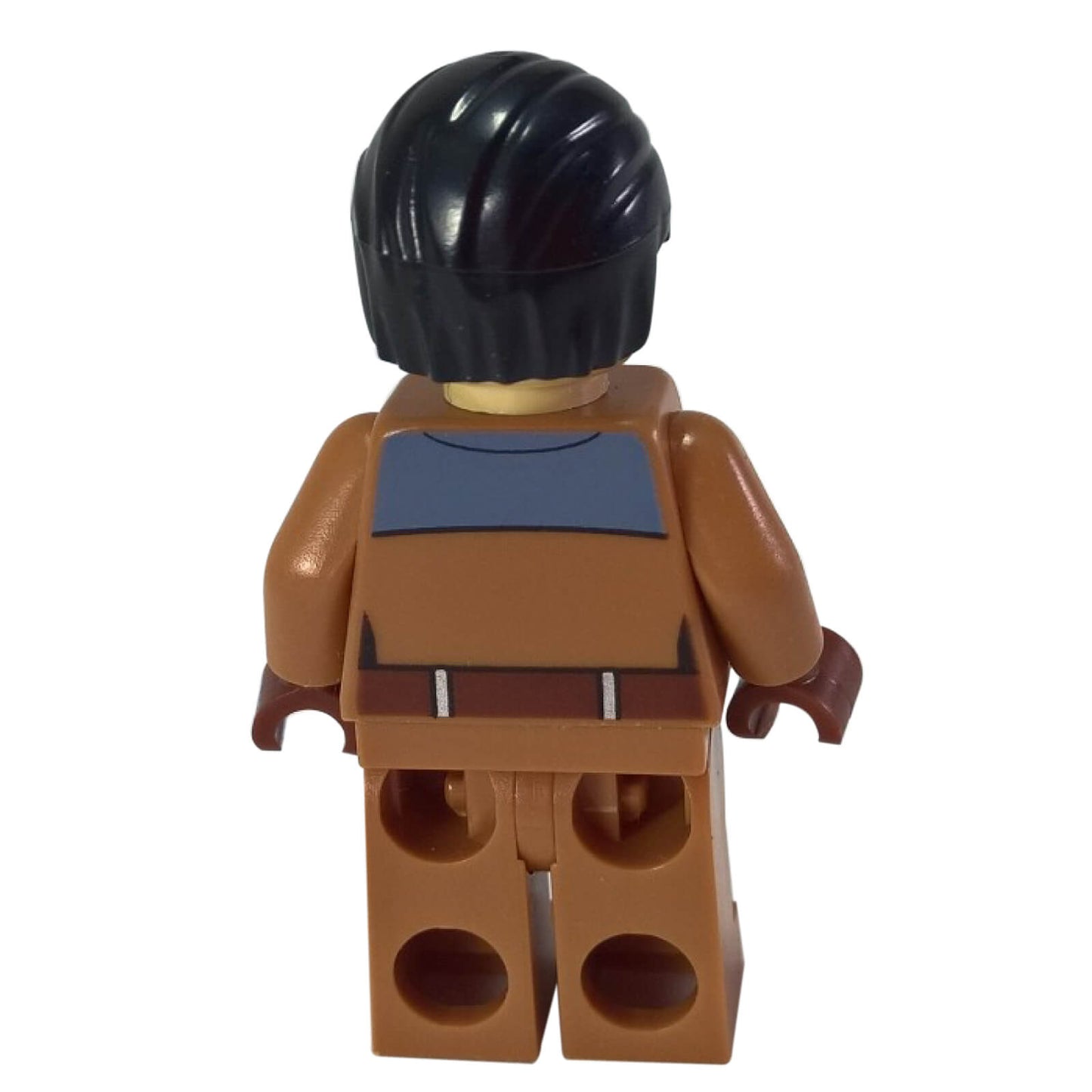 LEGO Star Wars Commander Sato minifigure sw0758 tan uniform scar, back view.