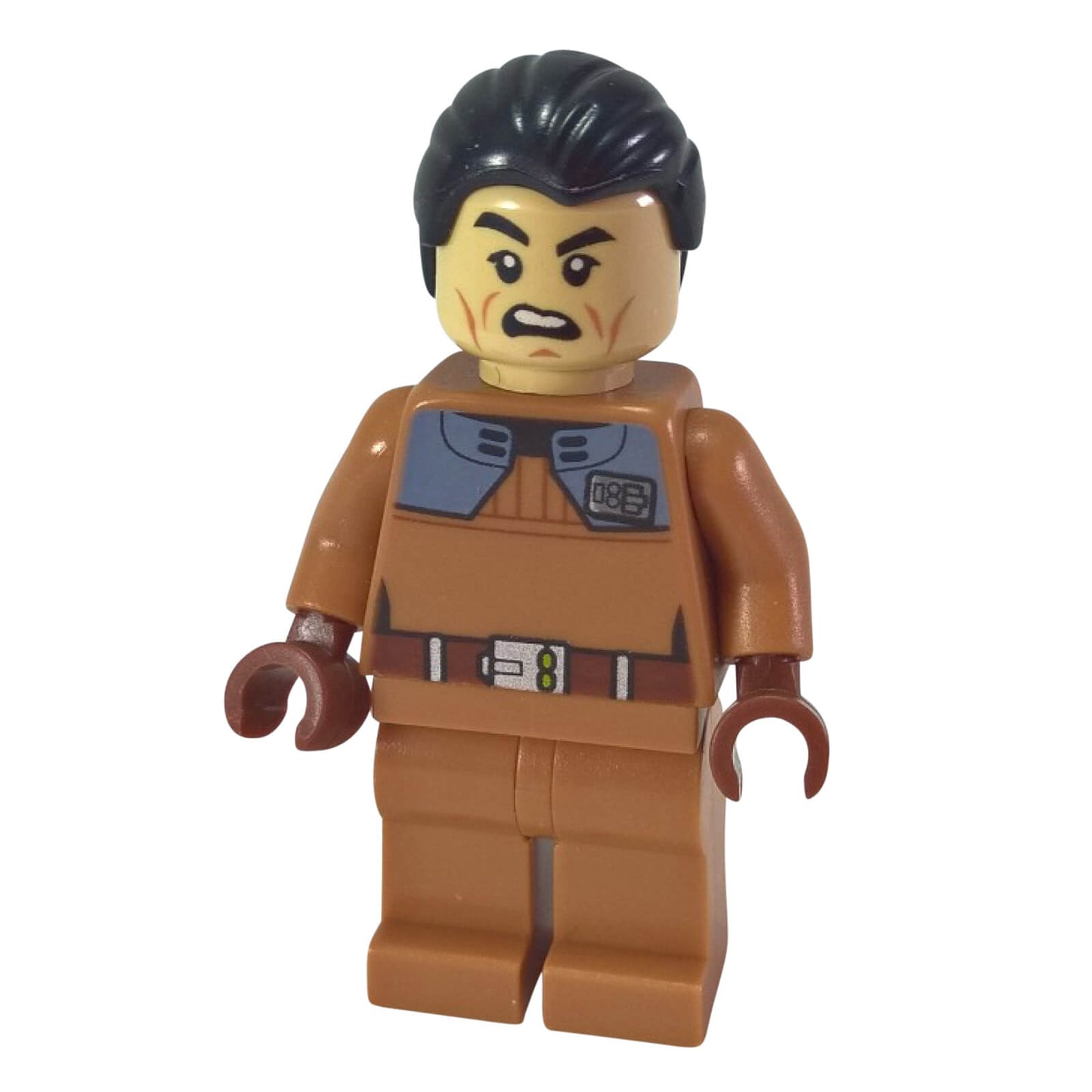 LEGO Star Wars Commander Sato minifigure sw0758 tan uniform scar