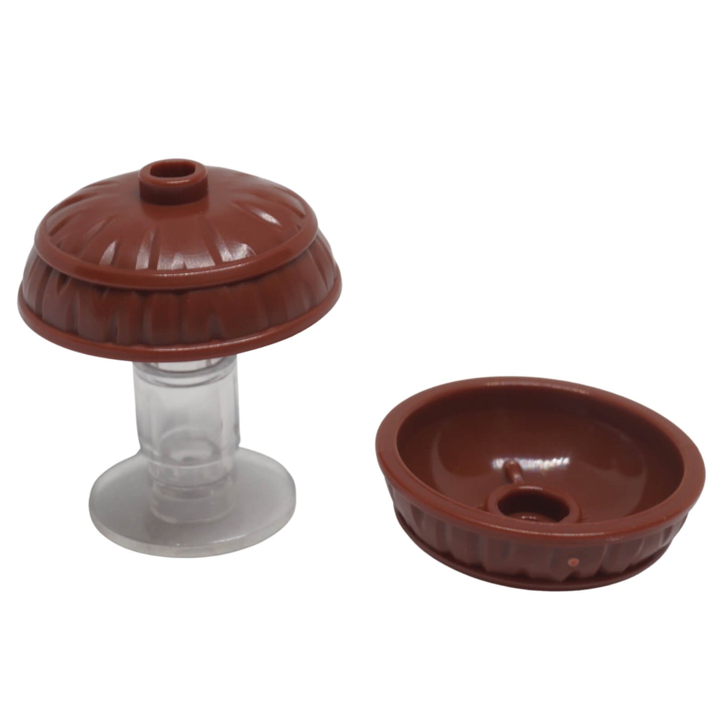 LEGO® conical Asian straw hat 5987 in reddish brown.