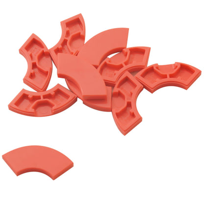 Coral Tile round corner 2 x 2 macaroni for curved edges, smooth corners, and clean LEGO® builds
