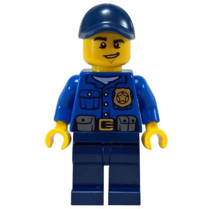 City 警察人仔 cty0454 – 金色徽章與深藍色警帽