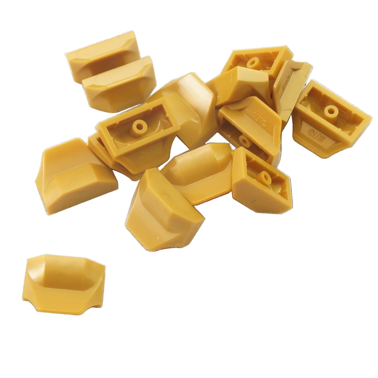 Pearl Gold LEGO® Curved Wing End Slope 1 x 2 x 2/3 part 47458
